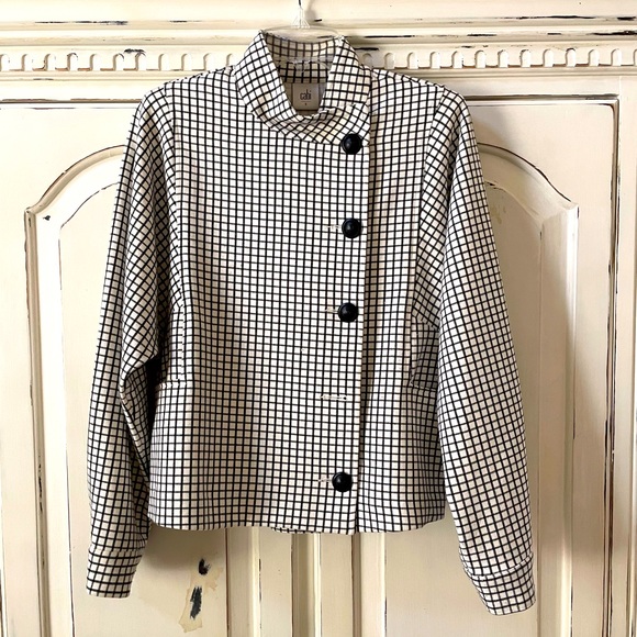 CAbi Windowpane Button Down Jacket - Picture 2 of 5